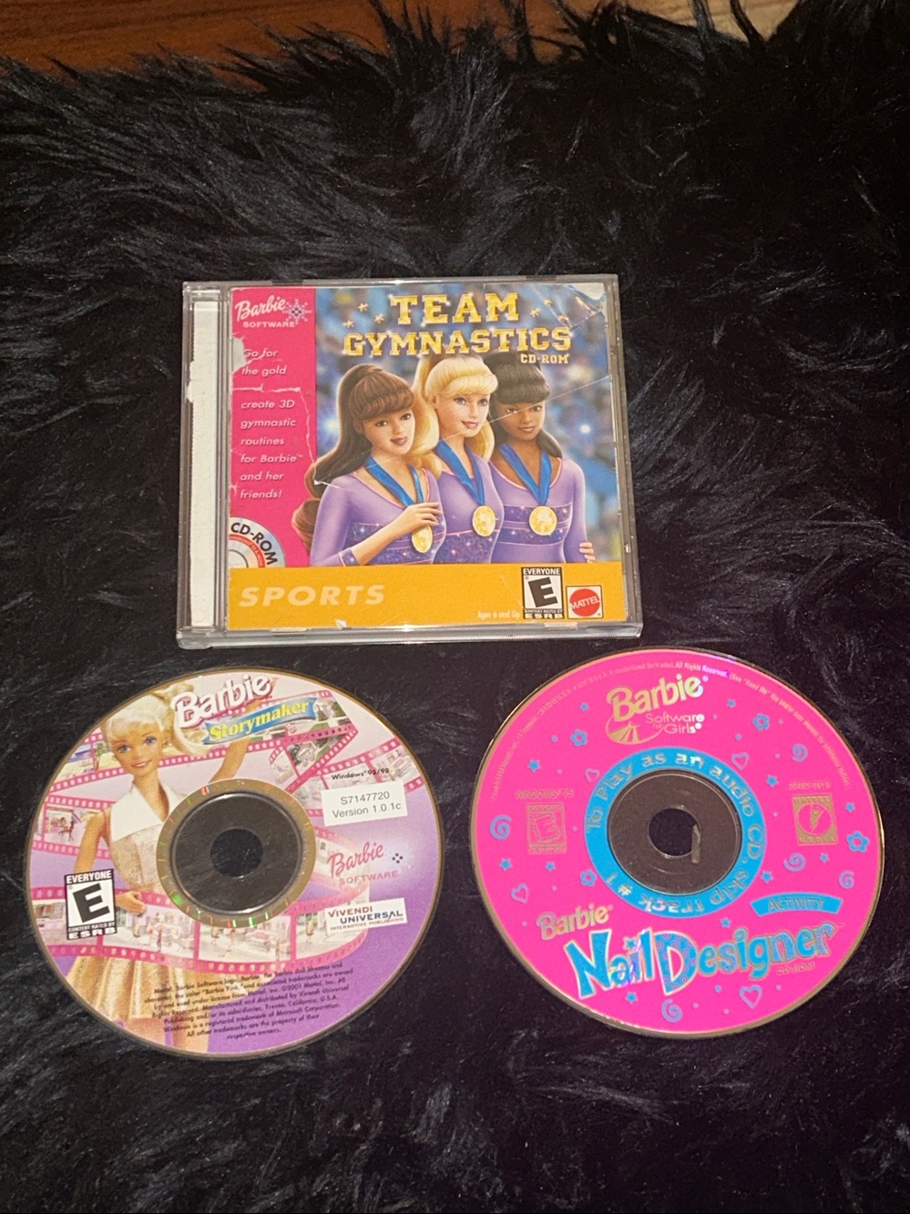 VTG 90’s Y2K Barbie PC CD-ROM Video Game Lot of 3 Retro Collectibles